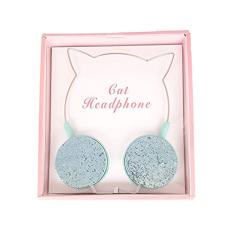 FONE DE OUVIDO ARCO DE GATINHO C/MIC C/FIO YLFS-22 VERDE