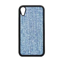 Capa de tecido jeans com forro de caubói para iPhone XR para proteção de telefone da Apple