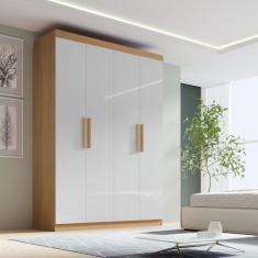 Guarda-roupa Solteiro MDF Fenix 04 Portas 03 Gavetas - D Doro