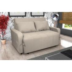 Sofá Cama Amora Suede Bege B251  Matrix - LM DECOR