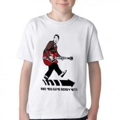 Camiseta Infantil ou adulto De volta para o futuro Marty guitarra Blus