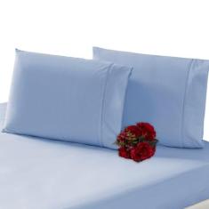 Jogo Lençol Casal Padrão 3 Peças 200 Fios 100%algodão Percal - INGRID 