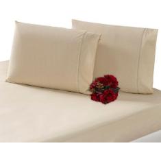 Jogo Lençol Casal Queen Size 3 Peças 230 Fios 100% Algodão - INGRID BO