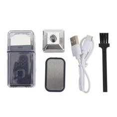 Aparador de Barba Portátil para Viagem para Homens, Cortador de Barba Elétrico Pequeno e Aparador de Pêlos do Nariz, Barbeador Elétrico Recarregável para Barbear úmido e Seco,