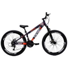 Bicicleta Aro 26 Bike Vikingx Freeride Freio a Disco
