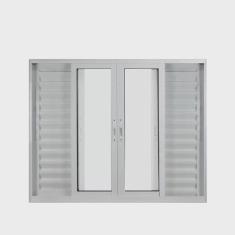 Janela de Alumínio Veneziana 100x120cm 6 Folhas Suprema Hale Esquadrias