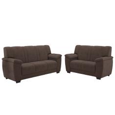 Conjunto de Sofá 2 e 3 Lugares Turim Veludo Luizzi