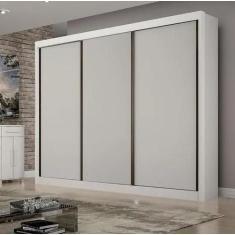 Guarda Roupa Casal São Paulo 3 Portas 6 Gavetas Leifer Branco - Leifer