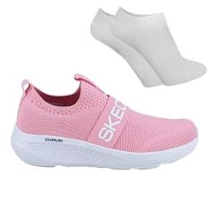 Kit Tênis Skechers Go Run Elevate Feminino + Par-Feminino
