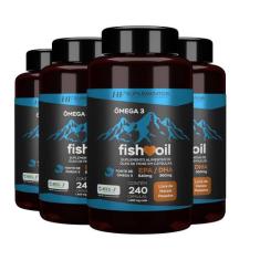 4x omega 3 fish oil meg 3 240 cps hf suplementos - HF SUPLEMENTS, POTE