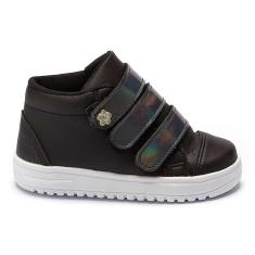 Tênis Infantil Tininha Menina Cano Alto 3 Tiras 27-001-Feminino