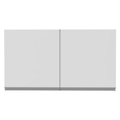 Armário Aéreo Glamy 120cm 2 Portas Branco/Rustic Madesa
