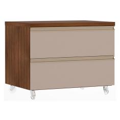 Mesa de Cabeceira Luciane 2 Gavetas Prime Plus 60,5 cm