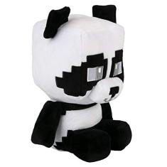 JINX Minecraft Crafter Panda Pelúcia Brinquedo de Pelúcia, Preto e Branco, 8,75 &quot;de altura