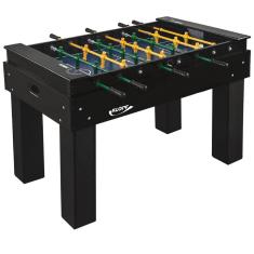 Mesa de Pebolim Preto Bonecos de Alumínio c/Bolas Klopf 1080