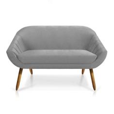 Namoradeira Veludo Cinza Castanho