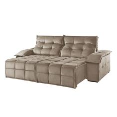 Sofá 4 Lugares Retrátil e Reclinável Martins M-122 Veludo