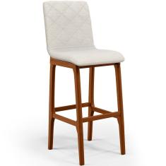 Banqueta Alta Cozinha De Jantar Fixa Zoe B04 Champagne