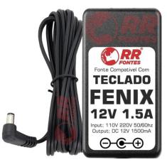 Fonte 12V Para Teclado Piano Fenix Fk-620 Fk-680 Ck-60 Sp-20 - Rrfonte