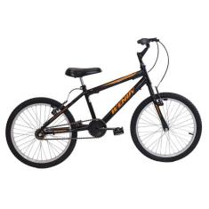 Bicicleta Infantil Masculina Wendy Aro 20, Preto com laranja