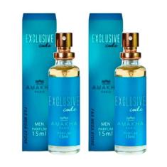 Kit 2 Perfume Masculino Exclusive Code Amakha Paris Bolso