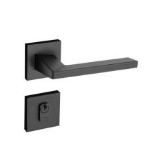 Fechadura Externa Pado Karli Quadrada Preto Fosco 55mm