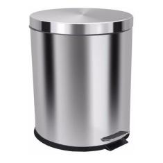Lixeira Com Pedal 30 Litros Aço Inox Cesto Interno Removível - JSN