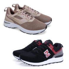 Kit 2 Pares Tênis Fitness Esporte Cadarço Conforto Dia a Dia - Vorax, 