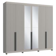 Guarda-Roupas Casal 6 Portas com Espelhos Multimóveis CR35242
