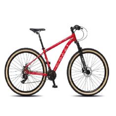 Bicicleta Aro 29 Allure Premium 21 Marchas Vermelho/bege