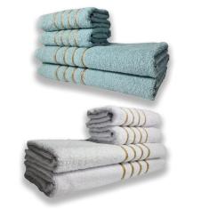 2 Jogos De 4 Toalhas 4 Banho 4 Rosto Montreal 100% Algod? O Vd + br