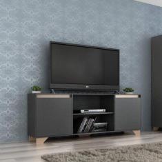 Rack para TV até 50 Polegadas 2 Portas 3 Prateleiras Benevello Quiditá