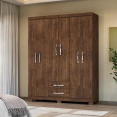 Guarda-Roupa Casal Itapema 6 Portas 2 Gavetas - Incorplac