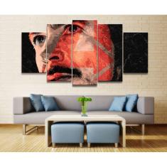 Quadro Decorativo Tony Stark66 5 peças 130x65 cm em tecido