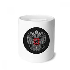 DIYthinker Porta-moedas de cerâmica com emblema nacional da Rússia