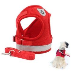 Peitoral Guia Cao Cachorro Gato Pet Colete Faixa Refletiva Coleira Animal de Estimaçao Passeio Lazer Caminhada