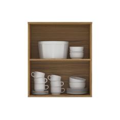 Armário Aéreo 2 Portas Ipê Cozinha Concept Prime Ipê