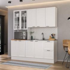 Cozinha Compacta 3 Peças 1 Paneleiro Duplo 1 Aéreo 1 Balcão Soho CabeC