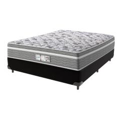 Cama Box Preto E Colchão Casal Evolution Probel