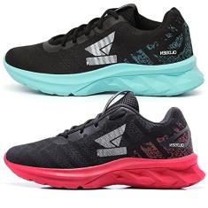 Kit 2 Tenis Masculino feminino unissex Oldsen Shelby corrida academia caminhada