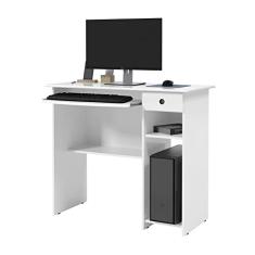 Mesa para Computador 1 Gaveta Viena EJ Móveis Branco