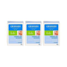 Sabonete Granado Baby 90G Lavanda-Kit C/3Un