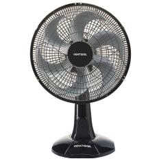 Ventilador De Mesa Oscilante Turbo 30cm Com 3 Velocidades Ventisol Preto 110v