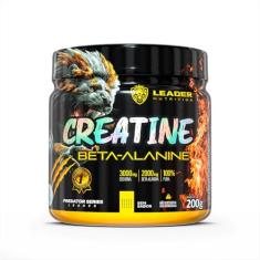 Creatina + Beta Alanina Pura 200g - Leader Sabor Natural