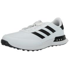 adidas Tênis de golfe masculino S2G Spikeless Boa 24, Calçado branco/núcleo preto/calçado branco, 42
