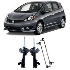 Amortecedor + Bieleta Honda New Fit Dianteiro 2009 Até 2014 O Par - Tr