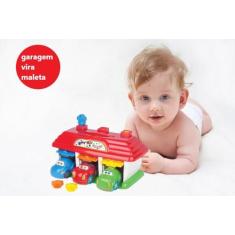 Garagem de Brinquedo se Transforma em Maleta + 3 Carrinhos - Big Star