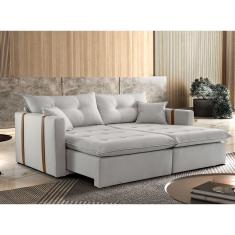 Sofa Cama e Reclinavel Lisboa 1,80m 03 Lugares Mola Ensacada Txr