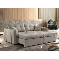 Sofa Cama e Reclinavel Lisboa 1,80m 03 Lugares Mola Ensacada Txr