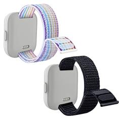 Kuaguozhe Pacote com 2 pulseiras de nylon de substituição compatíveis com pulseira de relógio Tmobile Syncup, design de gancho e laço, fácil de colocar e tirar, respirável e lavável
